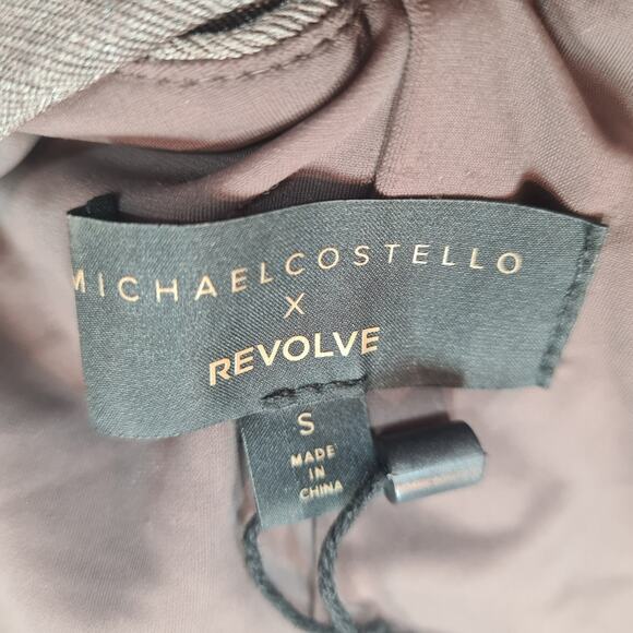 Michael Costello x REVOLVE Talia Midi Dress in Light Grey Small - Picture 12 of 14
